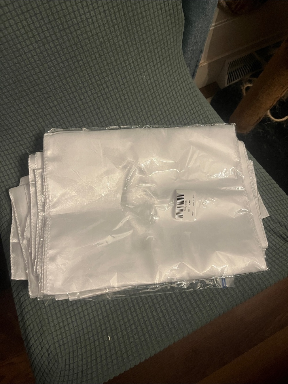 Set of 9 White Satin Table Runners 72” Wedding Bridal Shower
